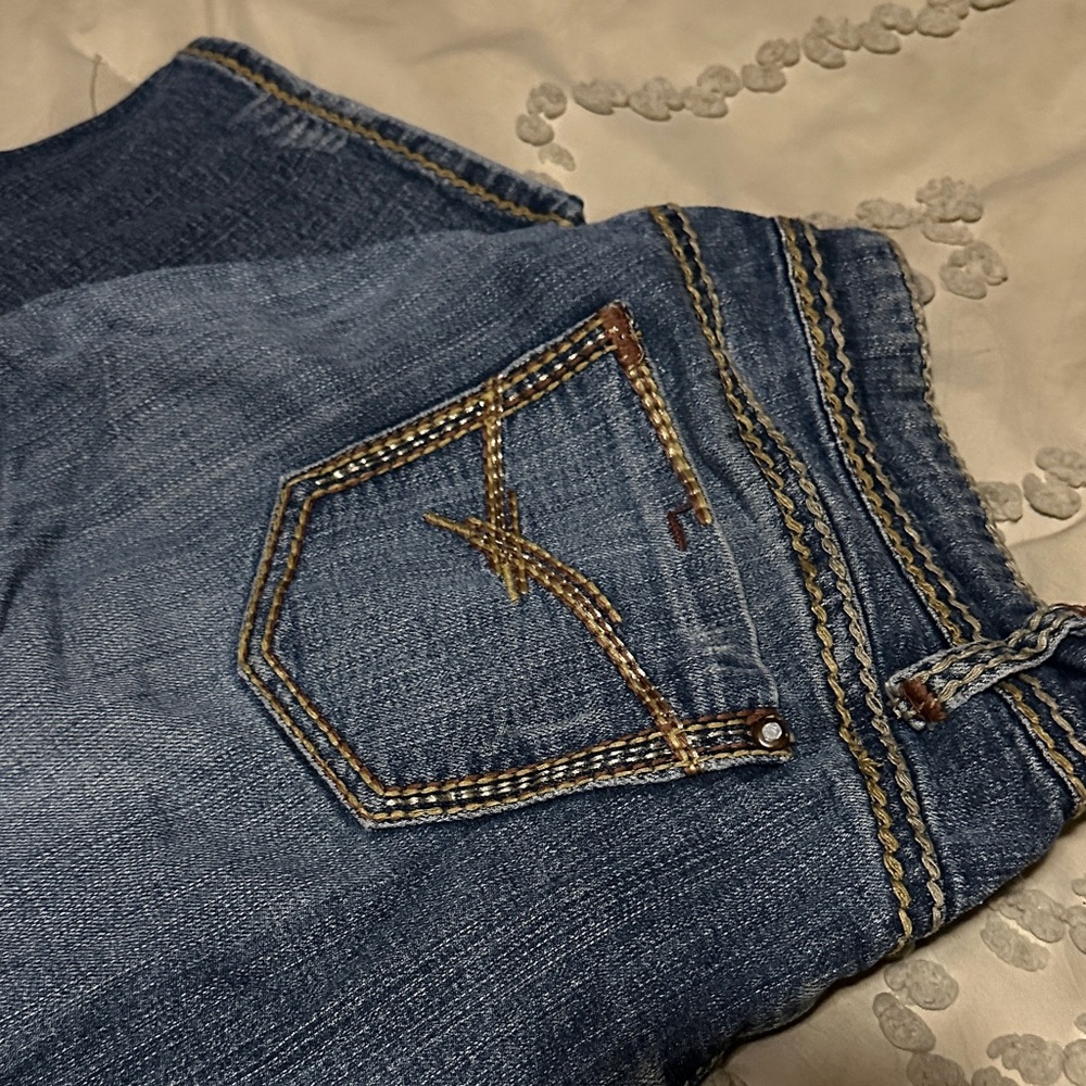 Fashion Bug Dark Blue Cropped Jeans